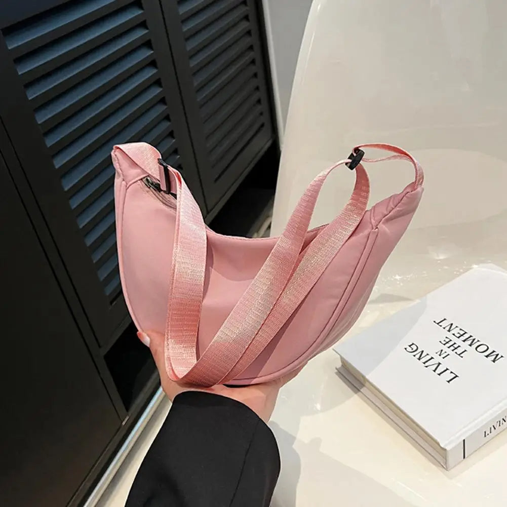 Trendy Women's Crossbody Hobo Shoulder Bag - Vegan Leather Clutch with Adjustable Strap