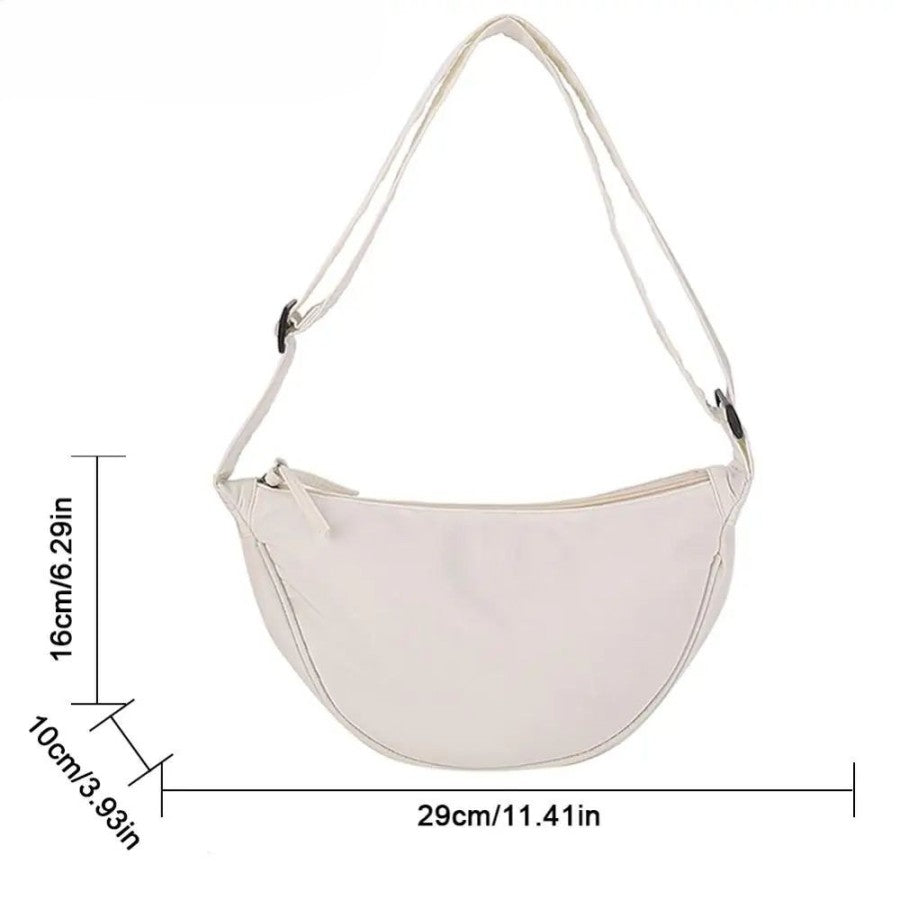 Trendy Women's Crossbody Hobo Shoulder Bag - Vegan Leather Clutch with Adjustable Strap