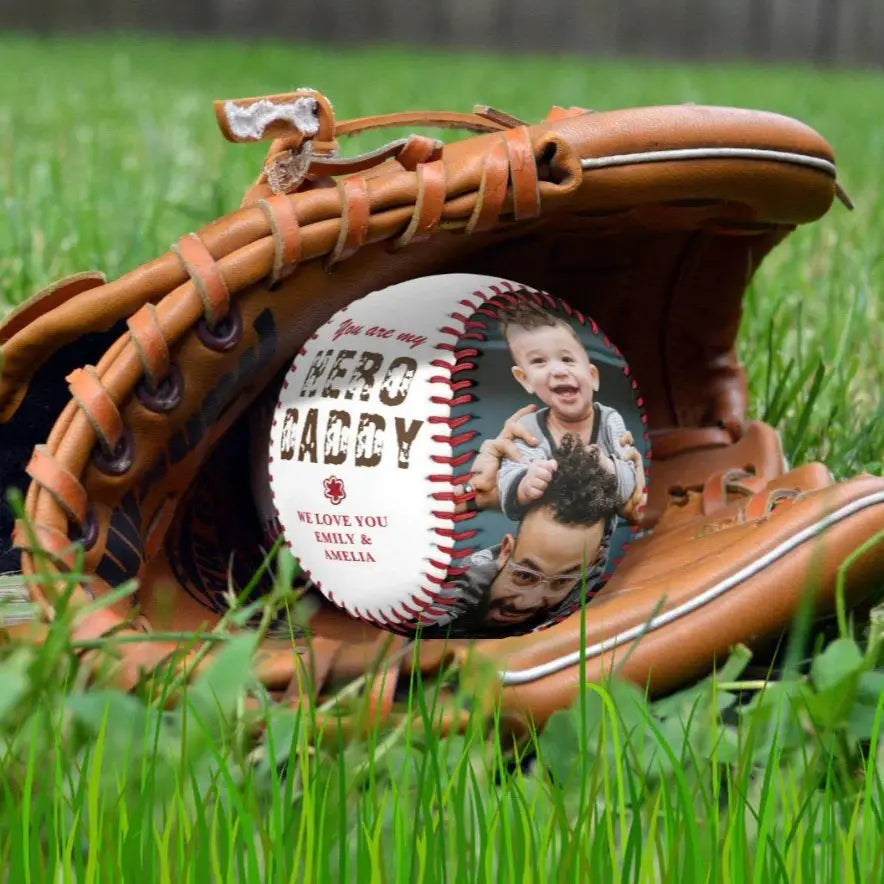 Personalized Photo Baseball - Perfect for World's Best Dad, Husband, Grandpa and First-time Fathers