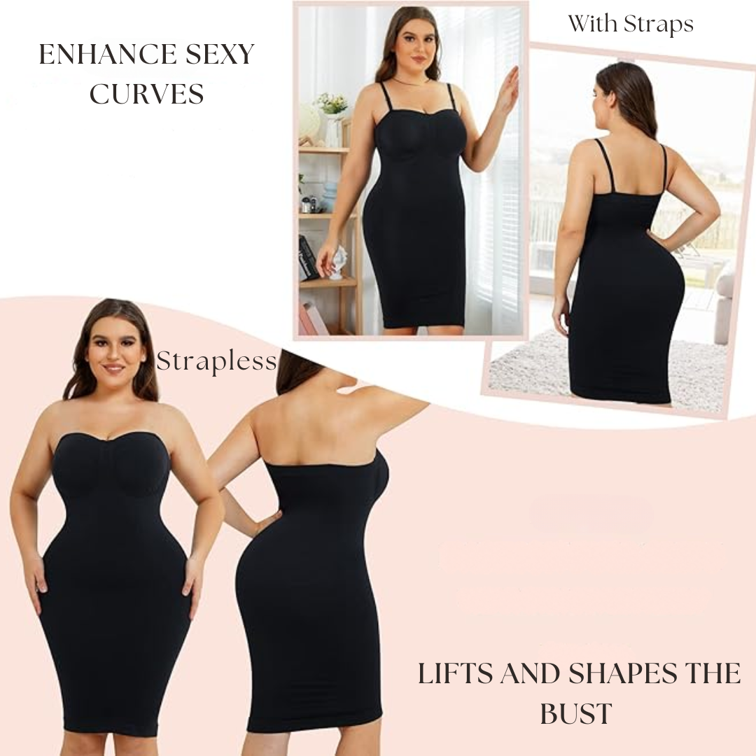 Corset Style Shapewear Dress – Enhances Natural Hourglass Figure