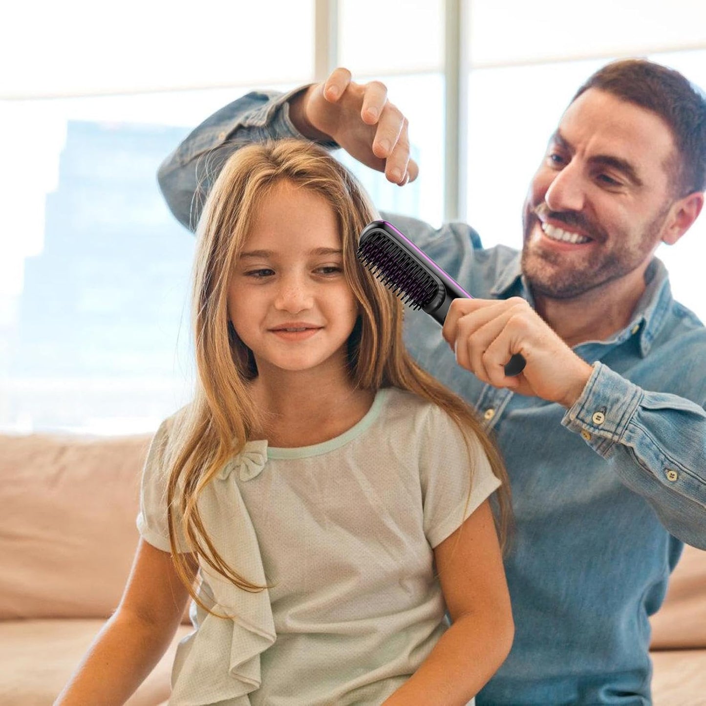 Instant Hair Style & Straightener Brush - Ultimate Hair Solution for Busy Lifestyles