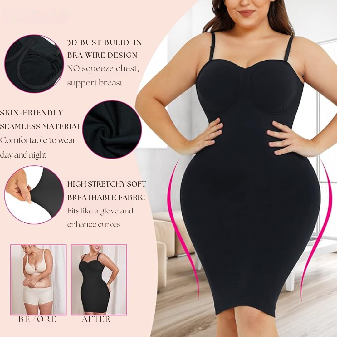Corset Style Shapewear Dress – Enhances Natural Hourglass Figure