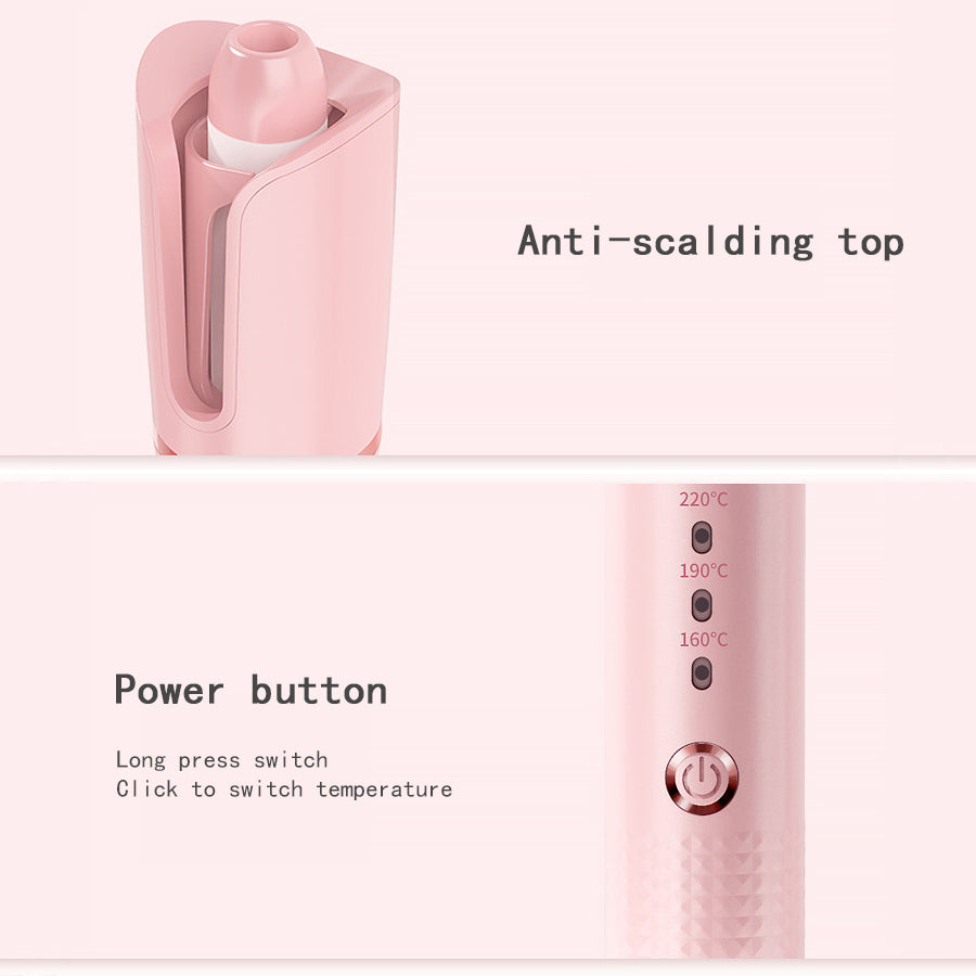 Cordless Rechargeable Hair Curler for Effortless & Tangle-Free Waves