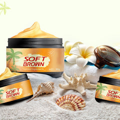 Beach Tanning Cream for Quick Results - Soft Brown
