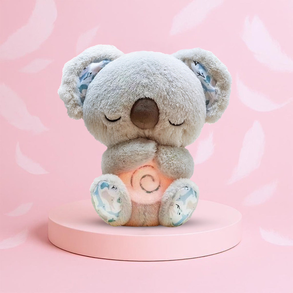 Anxiety Relief Koala Plush Toy with Music, Lights and Rhythmic Breathing Motion