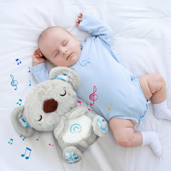 Anxiety Relief Koala Plush Toy with Music, Lights and Rhythmic Breathing Motion