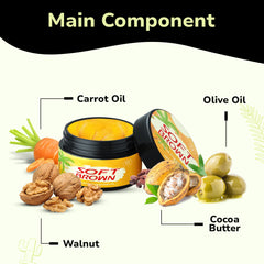 Beach Tanning Cream for Quick Results - Soft Brown