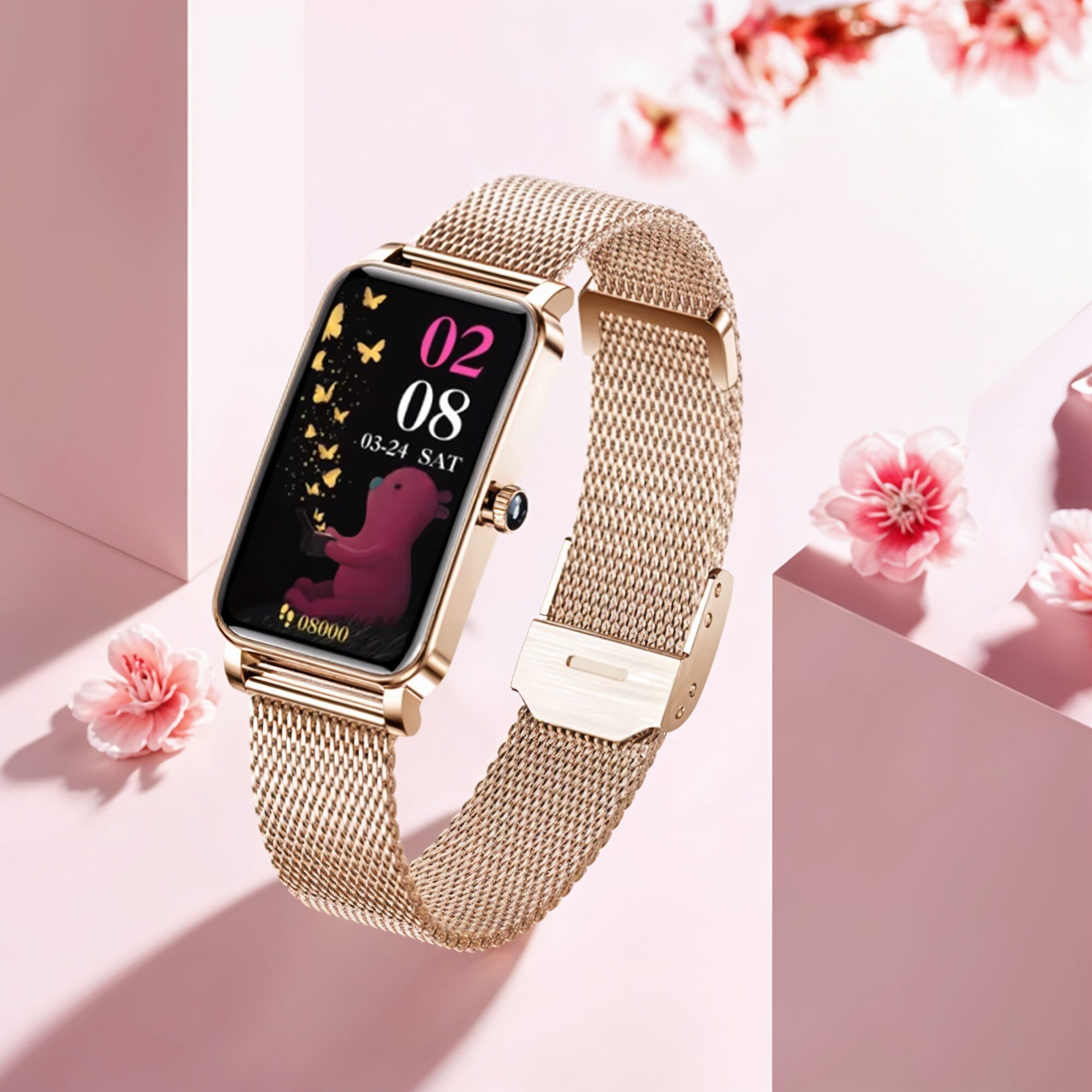 Women Special Feminine Smart Watch - Diamonds Dial