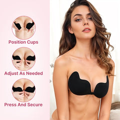 Lifted Bliss - Pushup Strapless Sticky Bra