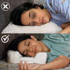 2 in 1 Anti-Wrinkle & Neck Relaxing Pillow with Silk Pillowcase