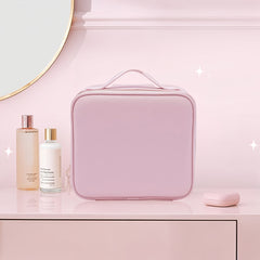 Travel Makeup Case with LED Light & Mirror Portable