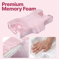 2 in 1 Anti-Wrinkle & Neck Relaxing Pillow with Silk Pillowcase