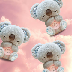 Anxiety Relief Koala Plush Toy with Music, Lights and Rhythmic Breathing Motion