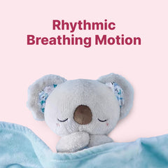 Anxiety Relief Koala Plush Toy with Music, Lights and Rhythmic Breathing Motion