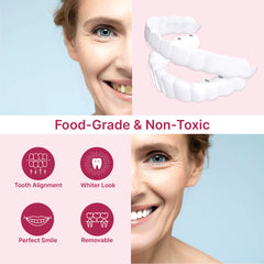 Denture Molds for Teeth (Top & Bottom) - Get Instant Veneers Smile & Confidence