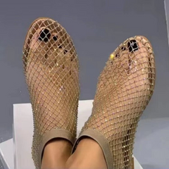Women's Rhinestone Mesh Sandals