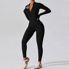 Women Slim-fit zipper Jumpsuit