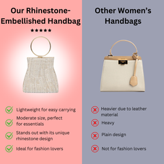 Chic Rhinestone - Embellished Handbag