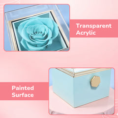 Eternal Rose Box with Heart Necklace
