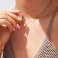 Romantic Couple Hug Necklace
