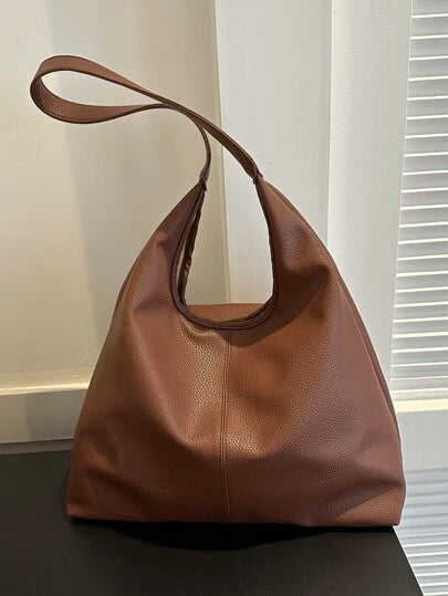 Vintage Leather Hobo Bag - Stylish & Spacious