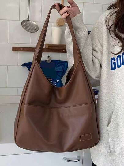 Vintage Leather Hobo Bag - Stylish & Spacious