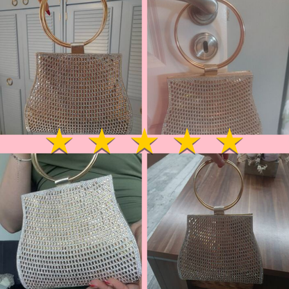 Chic Rhinestone - Embellished Handbag