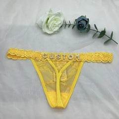Personalized Lace Thongs & Strings for your Girlfriend or Wife