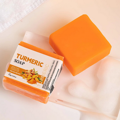 Turmeric Brightening Soap - Helps with acne and dark spots