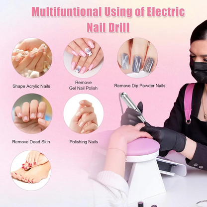 Electric Nail Drill - Long-lasting & Effective Pedicure Solution at Home