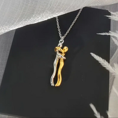 Romantic Couple Hug Necklace