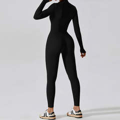 Women Slim-fit zipper Jumpsuit