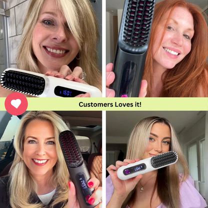 Instant Hair Style & Straightener Brush - Ultimate Hair Solution for Busy Lifestyles