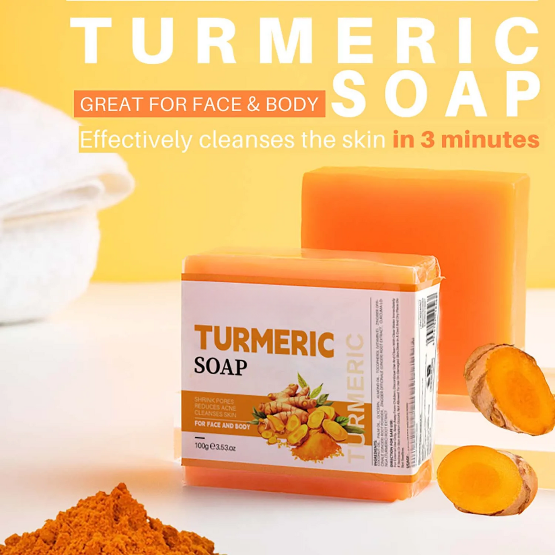 Turmeric Brightening Soap - Helps with acne and dark spots