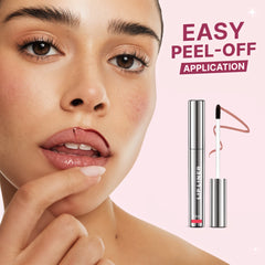 Peel Off Lip Liner Tattoo - Long-Lasting Lip Stain & Easy Peel Off Formula for Lasting Color