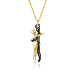 Romantic Couple Hug Necklace