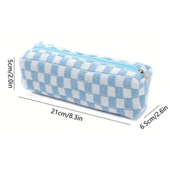 Checkered Cosmetic Bag Set