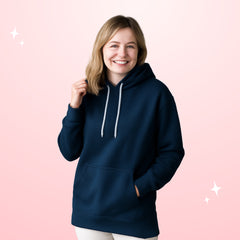 Women's Oversized Pullover Hoodie Dress with Long Sleeve & Split Hem