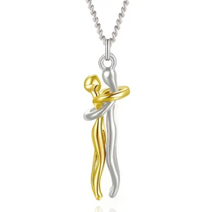 Romantic Couple Hug Necklace