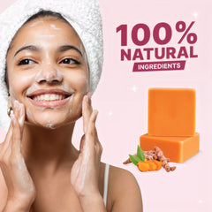 Turmeric Brightening Soap - Helps with acne and dark spots