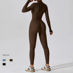 Women Slim-fit zipper Jumpsuit