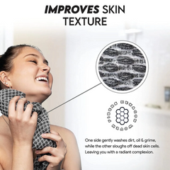 Charcoal Fibres Shower Scrub