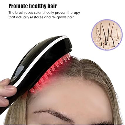 Scalp Massager Spray Brush - Advandced Red & Blue Light Technology