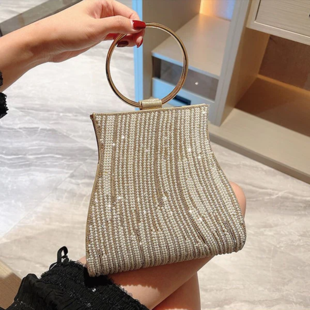 Chic Rhinestone - Embellished Handbag