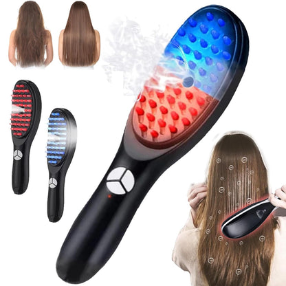 Scalp Massager Spray Brush - Advandced Red & Blue Light Technology