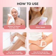 3-in-1 Rechargeable Hair Epilator with Electric Tweezers for Legs and Arms