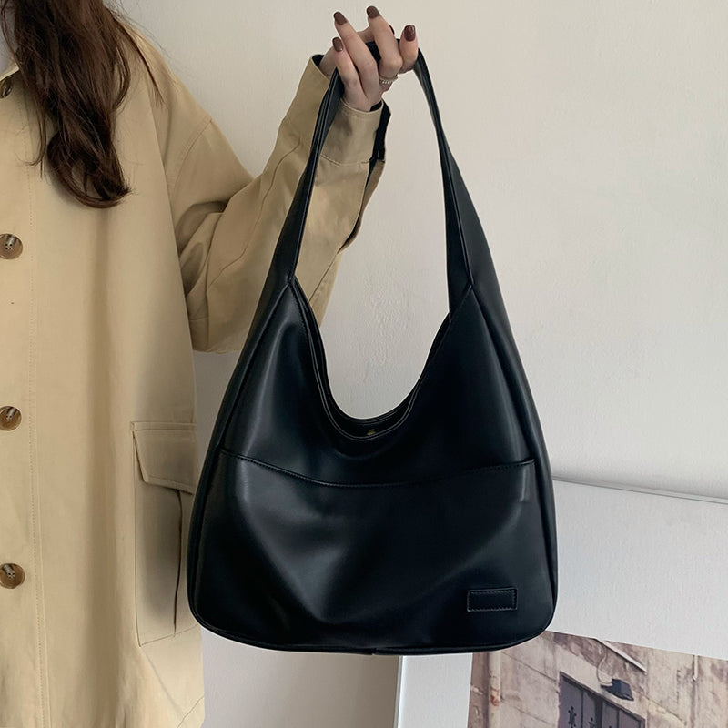Vintage Leather Hobo Bag - Stylish & Spacious – Glow & Save