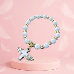Angel Wing Cross Bracelet