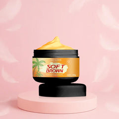 Beach Tanning Cream for Quick Results - Soft Brown
