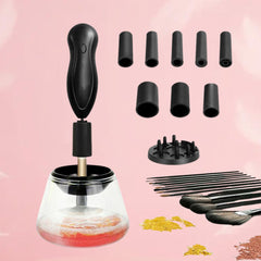 Electric Brush Cleaning Dryer Set - Makeup Brush Cleaner Includes Collar Stand Kit